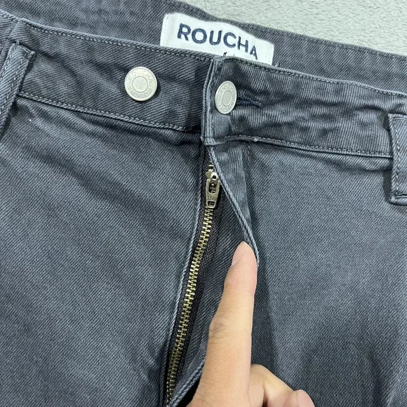 Roucha Jeans Womens Size D 16-18 Over 5'4 Dada Gray Pleated Ankle New - Picture 7 of 16